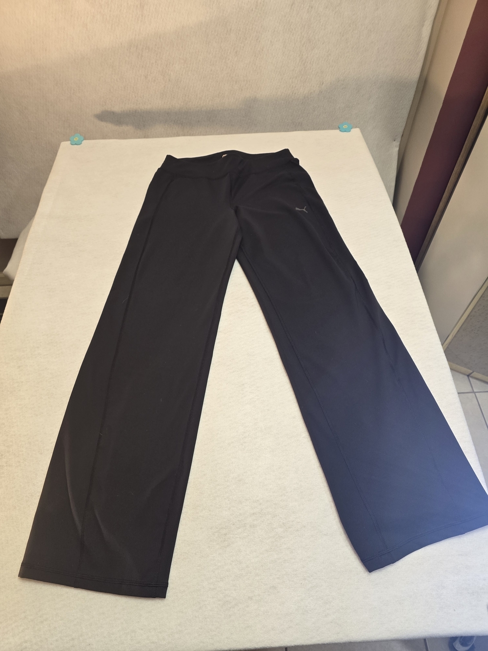 Puma Black Women's Straight-Leg Training Pants Size S